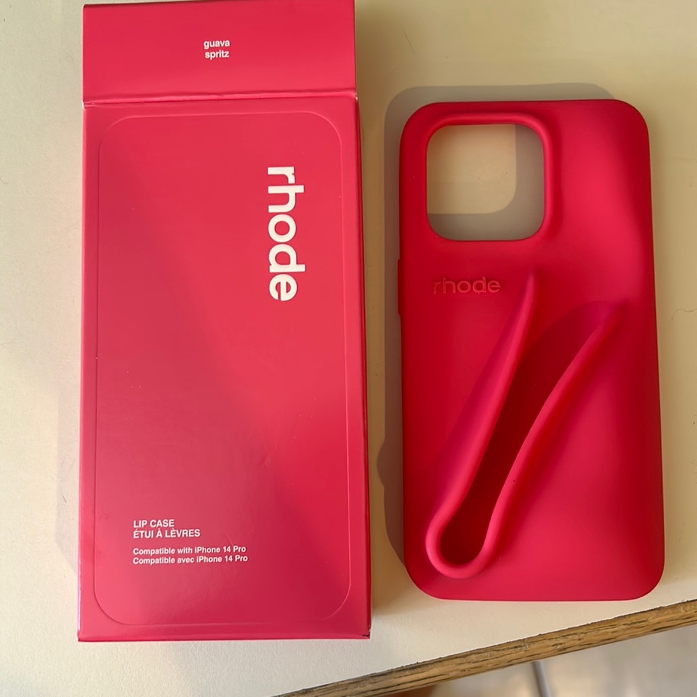 Rhode Lip Phone Case in Guava Spritz